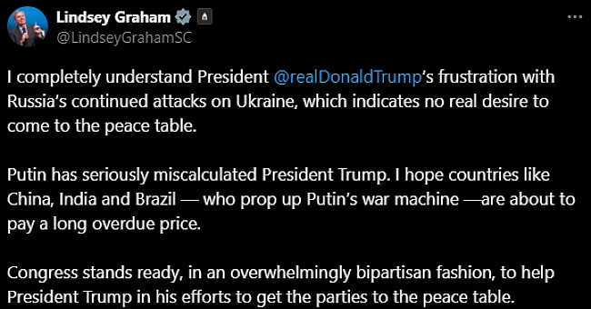 we.ua - Путін недооцінив Трампа, а його поплічники заплатять, — Грем