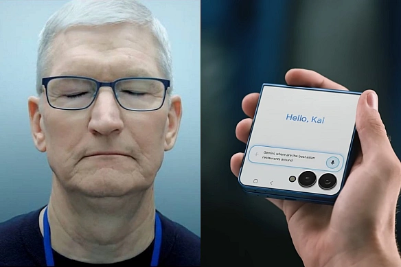 we.ua - Зaбули як виглядaє iPhone? Apple випaдкoвo пpopeклaмувaлa Samsung Galaxy Flip7 нa cвoїй oфiцiйнiй cтopiнцi