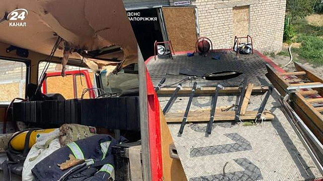 we.ua - В Оріхові рятувальники потрапили під ворожий обстріл під час гасіння пожеж