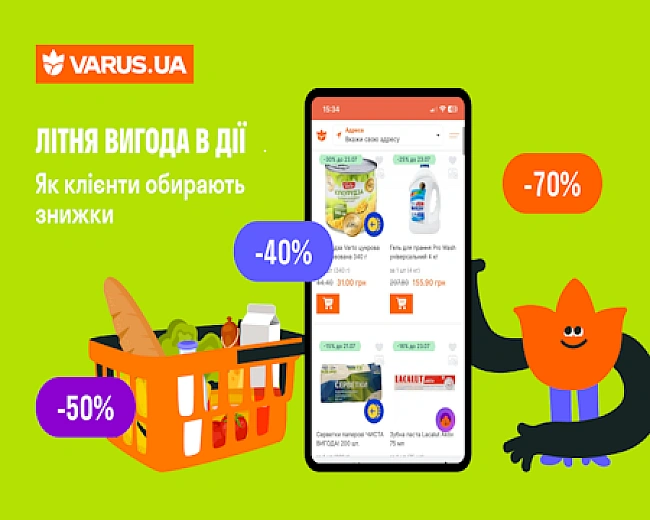 we.ua - Літня вигода в дії: як клієнти обирають знижки на VАRUS.UА