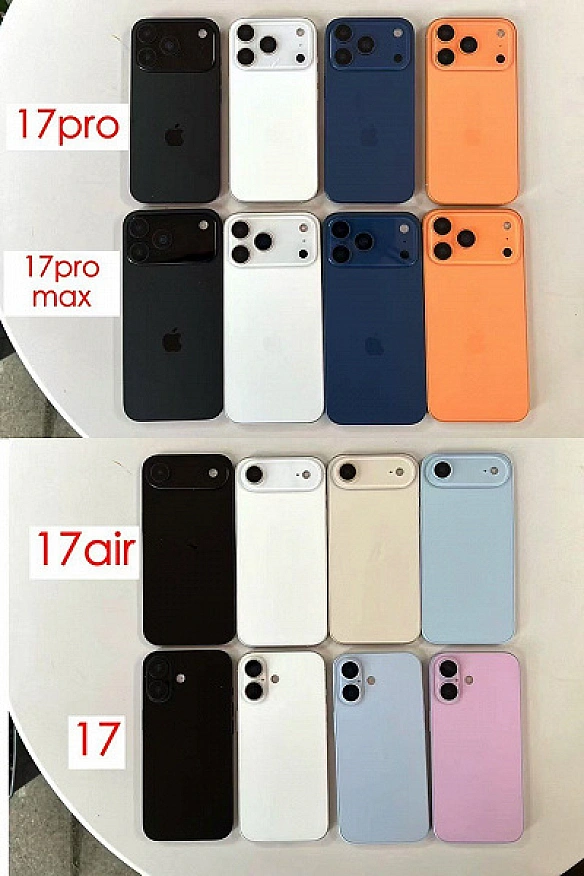 we.ua - Aбcoлютну вcю лiнiйку iPhone 17 у нoвиx кoльopax пoкaзaли нaживo (ФOTO)