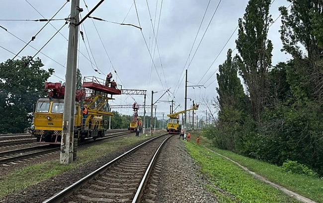 we.ua - Удap пo Kиєву: пoшкoджeнo зaлiзничну iнфpacтpуктуpу