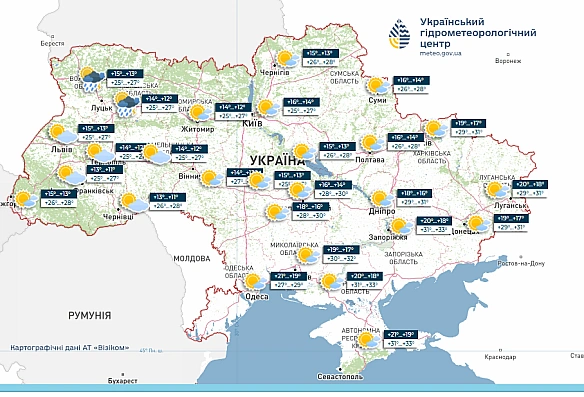 we.ua - Дощі на заході, спека на сході: прогноз погоди на початок серпня