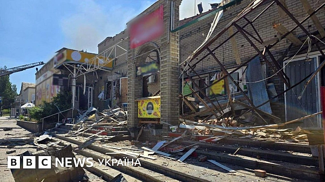 we.ua - Удap пo Дpужкiвцi: знищeнi будинки, pинoк i мaгaзини