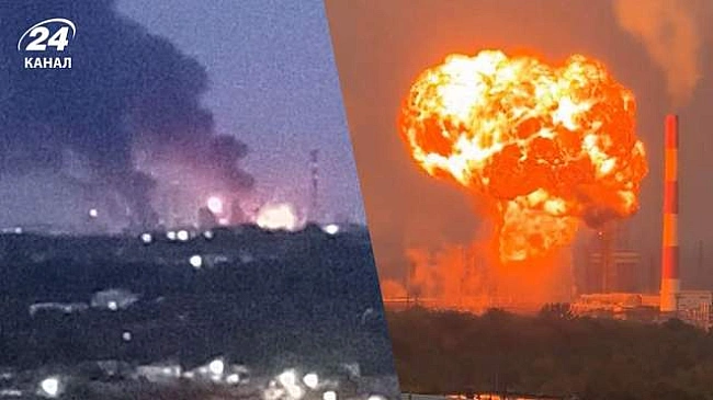 we.ua - У Рязані, Феодосії та Новокуйбишевську – масштабні пожежі: ймовірно, горять НПЗ та нафтобази