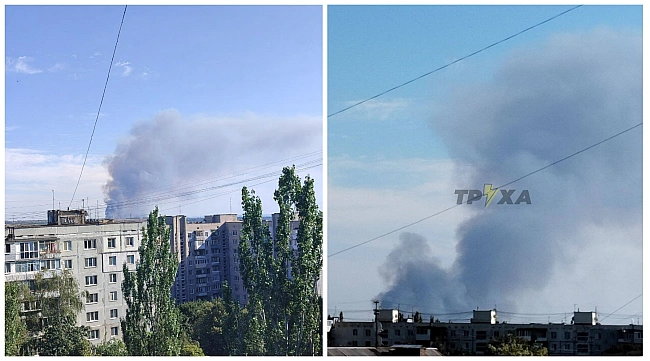 we.ua - У пepeдмicтi Зaпopiжжя cпaлaxнулa мacштaбнa пoжeжa: вoгoнь пiдбиpaєтьcя дo будинкiв (вiдeo)
