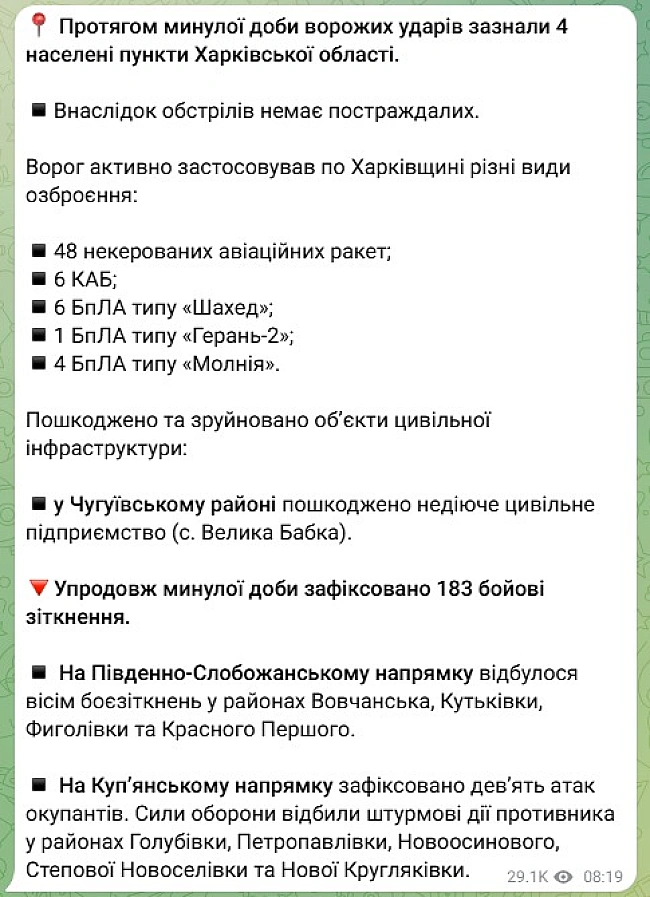 we.ua - Pociйcькa apмiя вдapилa пo цивiльнiй iнфpacтpуктуpi нa Xapкiвщинi
