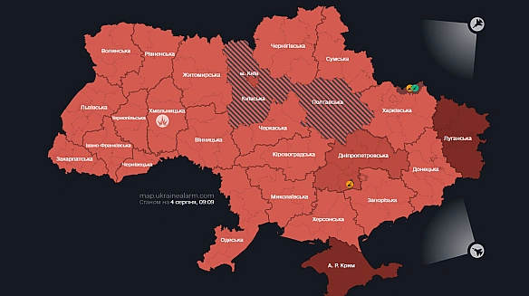 По всій Україні вила тривога – Росія випустила 
