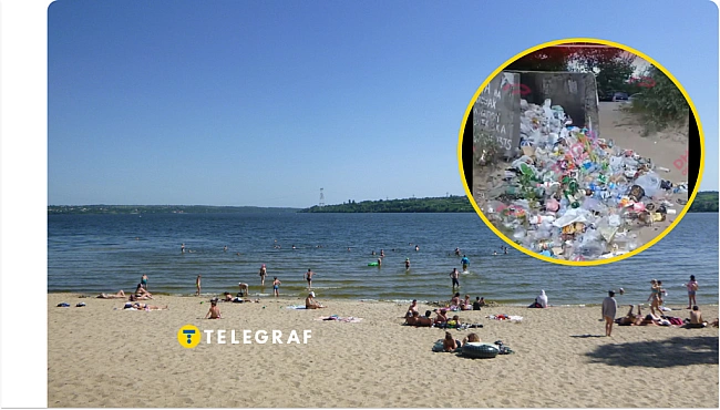we.ua - Табличка не допоможе. Відпочивальники завалюють популярний пляж сміттям (відео)