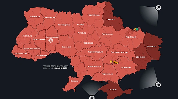 В Україні лунала третя за ранок тривога через МіГ: в небі були 