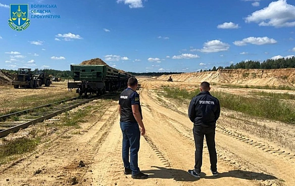 На Волині викрили масштабне розкрадання піску з кар’єру Укрзалізниці