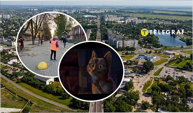 we.ua - І засмагає, і працює. Комунальник у пікантному наряді розбурхав мережу (відео)
