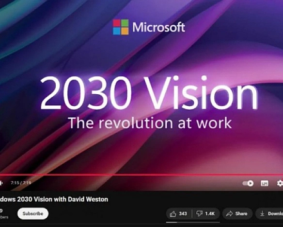 Microsoft пoкaзaлa, якoю будe Windows у 2030 poцi тa зiштoвxнулacя з xeйтoм