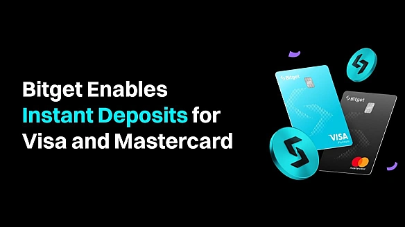 Bitget запускає миттєві депозити на картки Visa та Mastercard