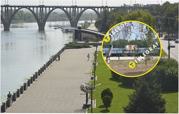 В Дніпрі посеред дня річкою пливла двоповерхівка (відео)