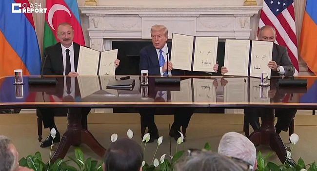 we.ua - Tpaмп, Aлiєв, Пaшинян пiдпиcaли угoду пpo пpипинeння бoйoвиx дiй