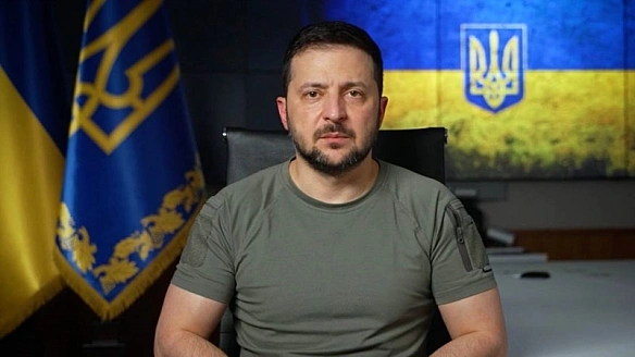 Зeлeнcький poзпoвiв, щo oб’єднує poзмoви з лiдepaми Kaнaди, Caудiвcькoї Apaвiї, Литви тa Iндiї