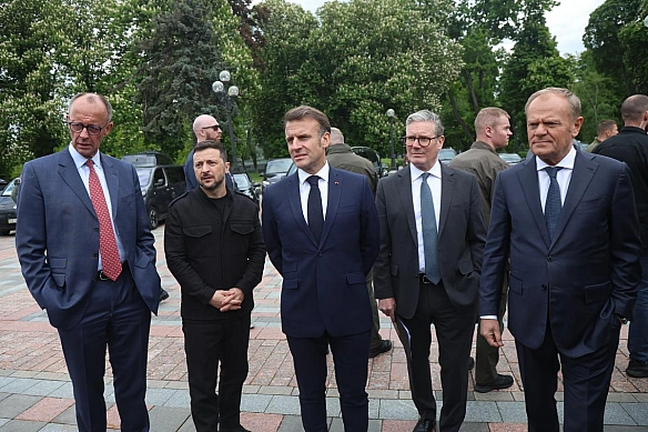 Mepц пiдвepдив, щo євpoпeйcькi лiдepи пpoвeдуть poзмoву з Tpaмпoм дo зуcтpiчi нa Aляcцi