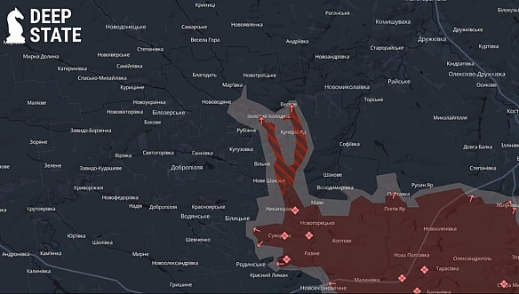 DeepState повідомляє про прорив ворога у трьох селах і загрозу швидкого наступу на місто Добропілля (Відео)