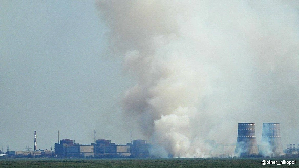 Запорізьку АЕС затягнуло димом — що трапилось