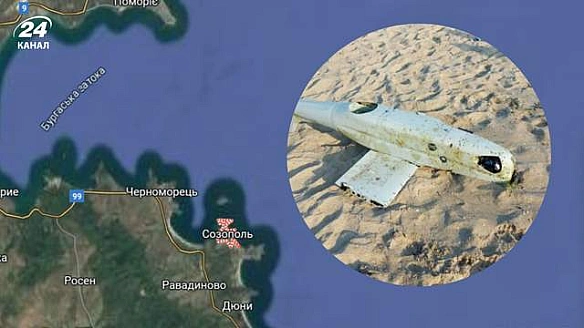 Невідомий військовий безпілотник знайшли на пляжі у Болгарії
