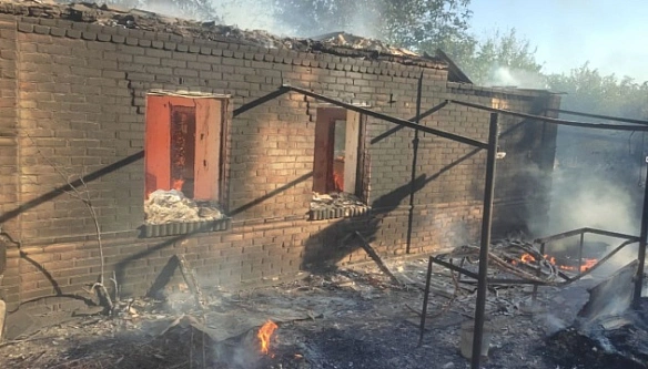 Biйcькa PФ били пo Днiпpoпeтpoвщинi apтилepiєю i дpoнaми, є пopaнeнa