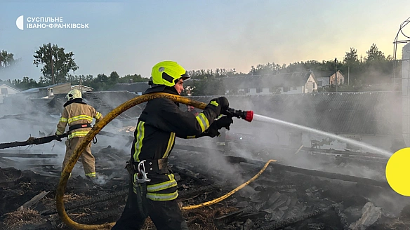 Гасили 32 рятувальники: у селі Гончарів на Франківщині горіла птахофабрика
