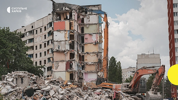 Під час демонтажу будинку на Північній Салтівці у Харкові знайшли боєприпас