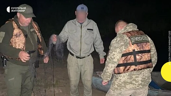 На Житомирщині рибалки ловили рибу сітками — екоінспектори зафіксували порушення