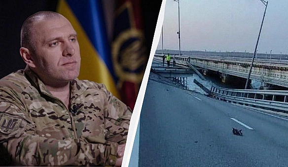Заходили із суші, моря і під водою: Малюк розповів деталі про ураження Кримського мосту