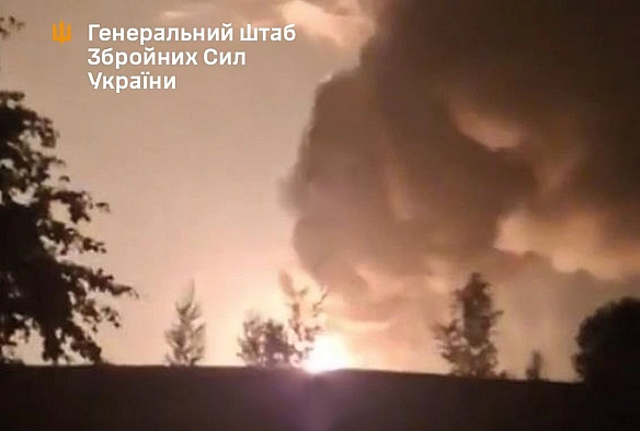 Уночі Сили оборони уразили нафтоперекачувальну станцію «Унєча» у Брянській області РФ