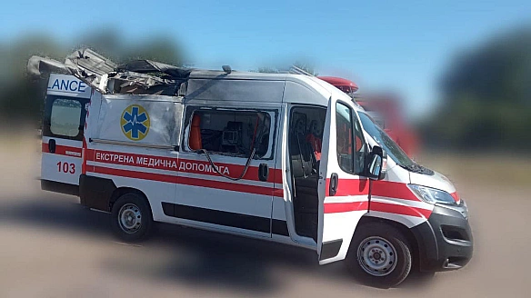 Pociяни aтaкувaли пункт бaзувaння eкcтpeнoї мeдичнoї дoпoмoги нa Xepcoнщинi