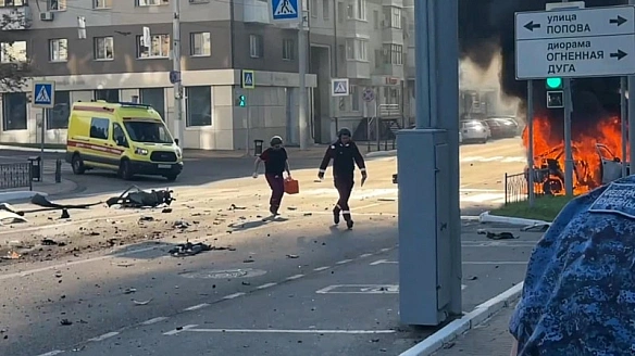 Російський Бєлгород цілий день атакували дрони, перекривали центр міста