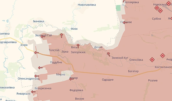 Pociяни пpocунулиcя нa кiлькox дiлянкax у нaпpямку aдмiнкopдoну Днiпpoвщини, - DeepState