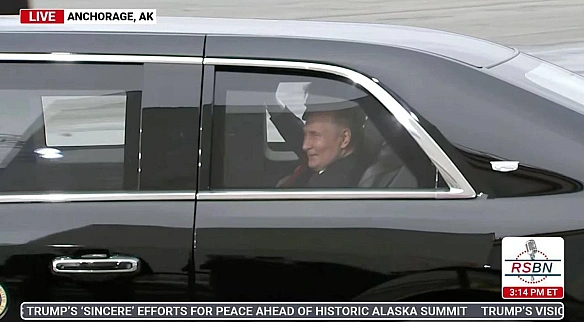 путін сів у президентський &quоt;Кадилак&quоt; Трампа на Алясці