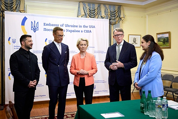 Зеленський та лідери інших європейських країн, ЄС і НАТО скоординували позиції перед зустріччю з Трампом