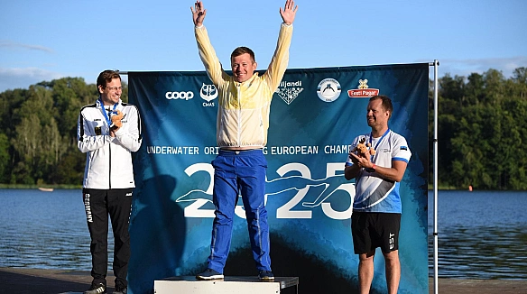Українець Котов здобув 3 медалі на чемпіонаті Європи з підводного орієнтування