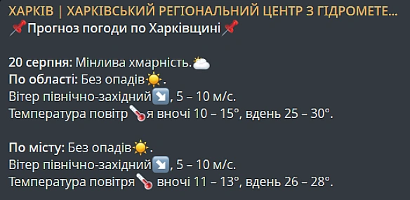 Вітер освіжить, але буде спека — погода в Харкові завтра