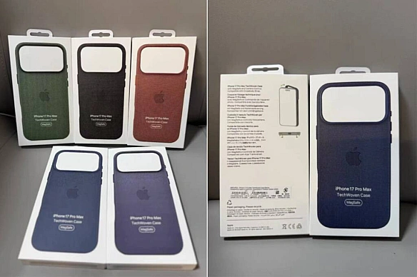 Apple готує нові чохли TechWoven для iPhone 17 Pro та Pro Max