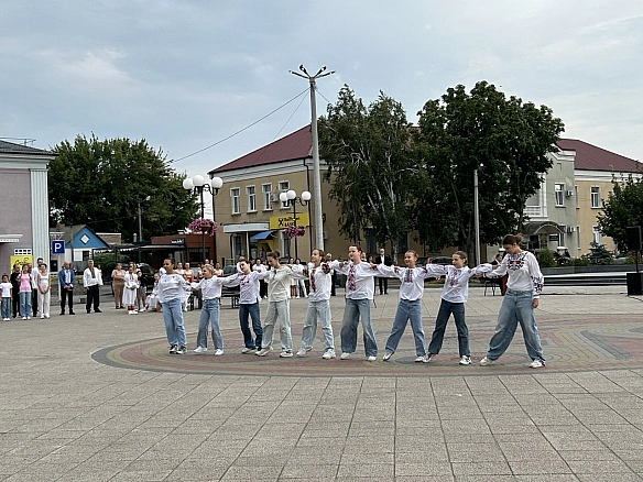 У громаді на Черкащині провели патріотичний перфоманс з нагоди річниці Незалежності України
