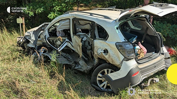 Внаслідок ДТП у Чернігівському районі травмувалися троє дітей-пасажирів та водій
