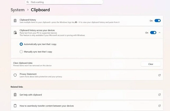 Windows 11 отримає синхронізацію буфера обміну з Android-смартфонами