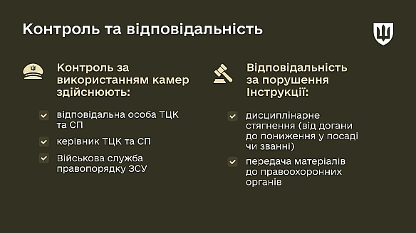 У Міноборони пояснили, хто контролюватиме відео з боді-камер ТЦК