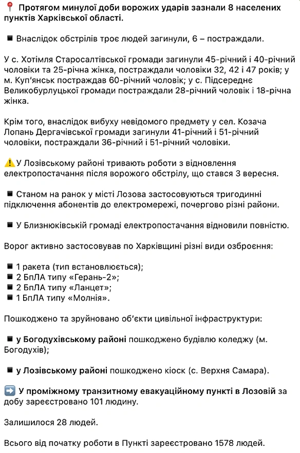 Окупанти за добу вбили трьох людей на Харківщині — деталі