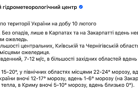 Морози здають позиції — точний прогноз на сьогодні від синоптиків - we.ua