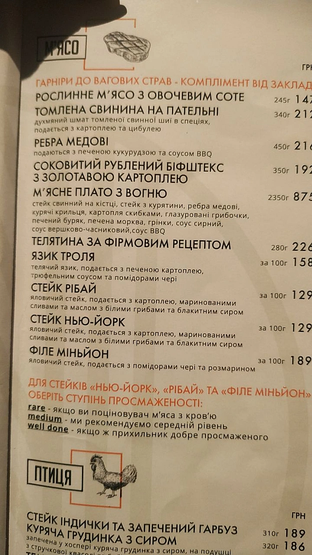 Це меню із закладу Натура на вулиці ШептицькогоЩойно вела гарну бесіду із офіціанткою щодо рослинного м'яса у меню, вона запевн... - 🌱 Веганський Тернопіль на we.ua