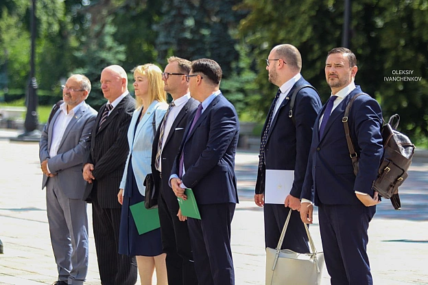 Голова Сейму Литви Вікторія Чмілітє-Нільсен прибула до України з офіційним візитом.Спікер Верховної Ради Руслан Стефанчук зуст... - Репортер інформує на we.ua