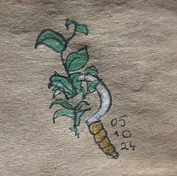 Ніж для трав 🌿 - ліловий куточок на we.ua