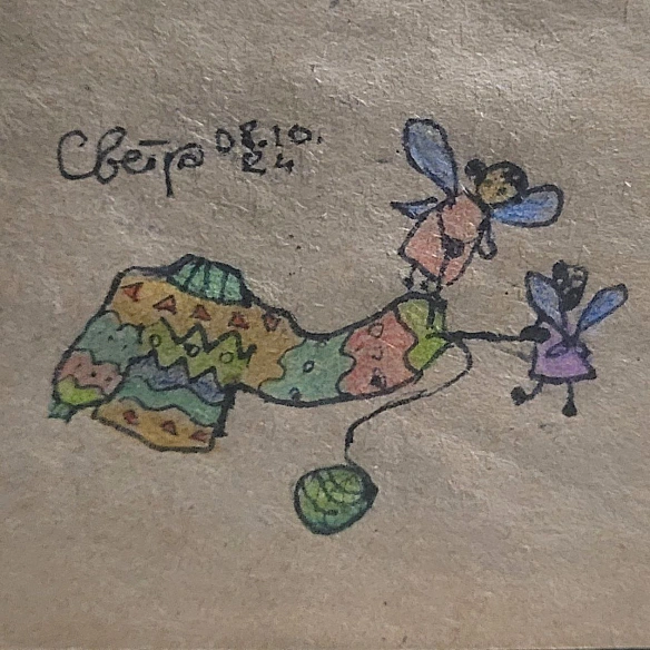 День 8. Светрик... якщо у фей вдасться дов\'язати його до півночі 🧚‍♂🧚 - ліловий куточок на we.ua