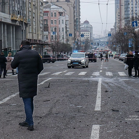Київ після обстрілу.#роботарепортер #київ - Репортер інформує на we.ua